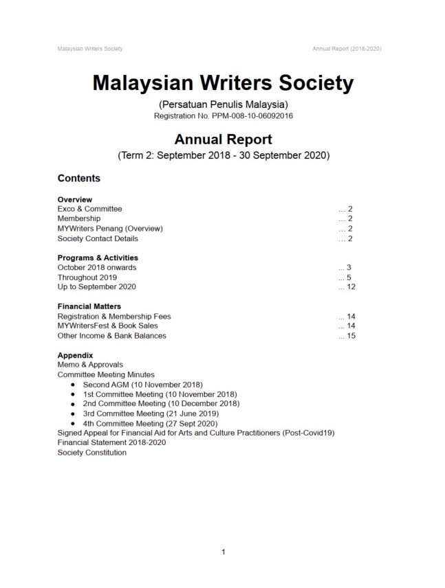 2018-2020 Annual Report